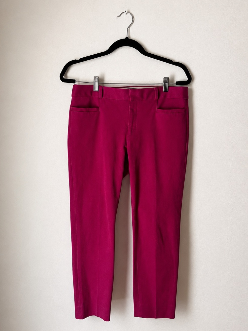 Banana Republic Sloan Ankle Pants Pink Stretch Career Office Barbiecor